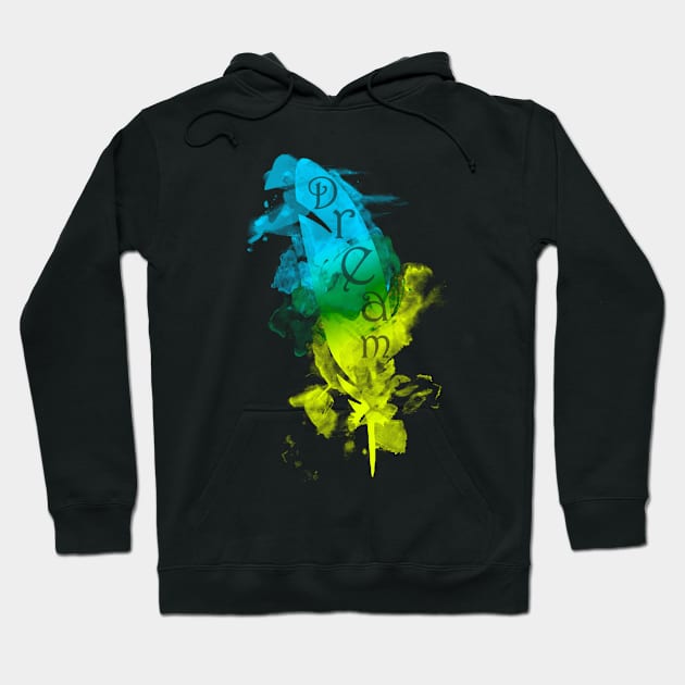 Dream (Blue & Yellow) Hoodie by Not Meow Designs 